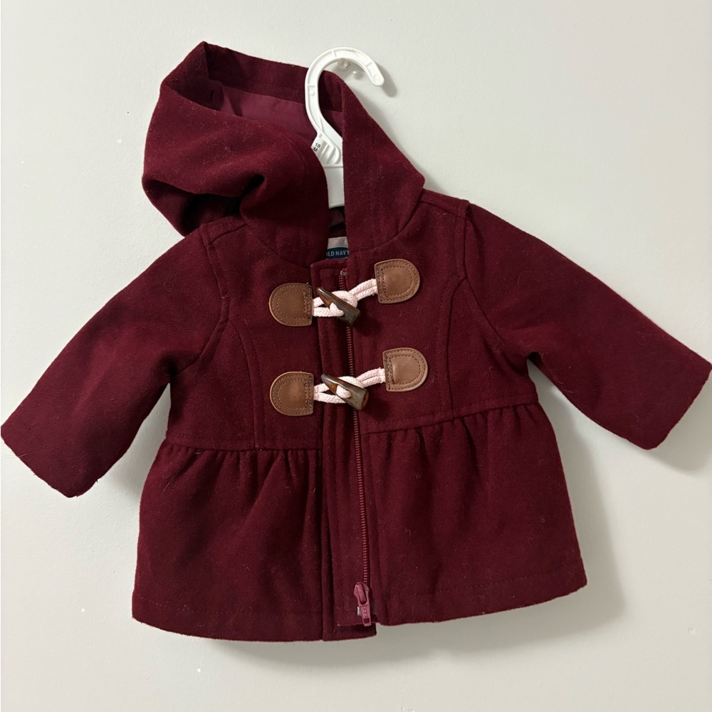 Old Navy Maroon Kids Hooded Cape